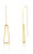 Stilvolle lange vergoldete Ohrringe SVLE1877X75GO00