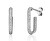 Třpytivé stříbrné náušnice kruhy se zirkony SVLE1789XH2BI00