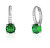 Glitzernde Silberohrringe mit grünen Zirkonen SVLE1966XJ5Z300