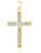 Třpytivý pozlacený přívěsek Křížek SVLP0955XH2GO00