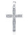 Třpytivý stříbrný přívěsek Křížek SVLP0955XH2BI00