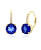 Lenyűgöző aranyozott fülbevaló kék cirkónium kövekkel SVLE0853XH2GM00
