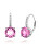 Lenyűgöző ezüst fülbevaló rózsaszín cirkónium kövekkel SVLE0853XH2R200
