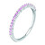 Elegante anello in argento con zirconi rosa Silver LPS03AWV220