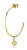 Vergoldete einzelne Ohrringe mit Anhänger Baum des Lebens LPS02AQM20