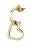 romantische vergoldete einzelne Ohrringe LPS02AQM04