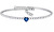 romantisches Armband mit blauem Herz LPS05ASD21