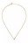 Romantic colier placat cu aur cu cristal Love LPS10ASD14