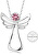 Náhrdelník s růžovým krystalem Guardian Angel