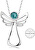 Halskette mit türkisfarbenem Kristall Guardian Angel