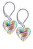 Orecchini arcobaleno Rainbow Fairy con oro 24 carati nelle perle Lampglas ELH28