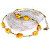 Elegantní náhrdelník Amber Dream z perel Lampglas NCU56