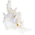 Elegantní náušnice White Lace s ryzím stříbrem v perlách Lampglas EP1