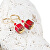 Graziosi orecchini da donnaSummerMeadow realizzati con perle Lampglas ECU16