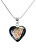 Luxuriöse Halskette Starry Night mit 24 Karat Gold in Lampglas-Perle NLH32