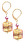 Lussuosi orecchini Glowing Desert con oro 24 carati nelle perle Lampglas ECU13