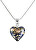 Colier magic Egyptian Heart cu aur de 24 carate în perlă Lampglas NLH26
