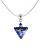 Colier magic Evening Date Triangle cu aur de 24 de carate în perla Lampglas NTA5