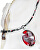 Magische Halskette Mayan mit Perle Lampglas NP37