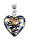 Pandantiv magic Egyptian Heart cu aur de 24 carate în perlă Lampglas S26