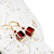Außergewöhnliche Damenohrringe Ihre Majestät aus Lampglas ECU3 Perlen