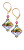 Schöne Hi-Ohrringe mit 24 Karat Gold in Perlen  Lampglas ERO9