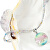 Colier fin pentru femeiSweet Childhood cu perla Lampglas cu argint pur NP22