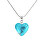 Gyengéd nyaklánc Forest Heart tiszta ezüsttel Lampglas gyöngyben NLH10