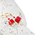 Original Damen Erdbeer Cocktail Ohrringe aus Lampglas ECU2 Perlen