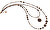 Beeindruckende Halskette Be Original mit Lampglas NDP1 Perlen