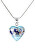 Splendida collana Ice Heart con argento puro nella perla Lampglas NLH29