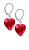 Romantici orecchini Pure Love con oro a 24 carati nelle perle Lampglas ETA9