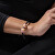 Romantisches Armband mit 24 Karat Gold in Perlen Lampglas BTA-D-9