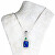 Slušivý dámsky náhrdelník Navy Obsession s perlou Lampglas NSA13X