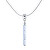 Schneeweiße Halskette Eis mit reinem Silber in einer Perle Lampglas NPR23