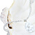 Elegante weiße Halskette mit Lampglasperle mit reinem Silber NP1