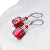 Leidenschaftliche Scarlet Ohrringe aus Lampglas ESA16 Perlen