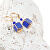Außergewöhnliche Damen-Eisohrringe aus Lampglas ECU15-Perlen