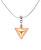 Vznešený náhrdelník Golden Triangle s 24karátovým zlatem v perle Lampglas NTA1