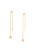 Orecchini lunghi placcati in oro con stelle Essential LJ2192