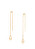 Orecchini lunghi placcati in oro con cuoricini Essential LJ2141