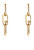 Cercei eleganți placați cu aur cu cristale Identity LJ1800
