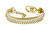 Bracciale triplo placcato in oro da donna Fashion LJ2644