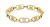 Bracciale di design placcato in oro con cristalli Fashion LJ2625