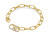 Bracciale massiccio placcato in oro con cristalli Fashion LJ2620