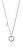 Elegantný oceľový náhrdelník so zirkónmi Woman Basic LS2176-1 / 1