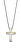 Oceľový bicolor náhrdelník s krížikom Men in Black LS1984-1 / 2