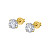 Elegantní pozlacené náušnice s čirými krystaly Swarovski LP2005-4/5