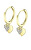Gyönyörű aranyozott karika fülbevaló medálokkal Trendy LP3274-4/2