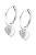 Bellissimi orecchini a cerchio in argento con pendenti Trendy LP3274-4/1